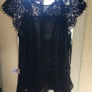 Black lace top